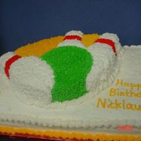Bowling Cake This is my sons birthday cake. My second decorated cake after my wilton class. Still have alot to learn but feel pretty proud of it. Bottom...