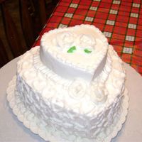 Shower Cake With First Time Roses 