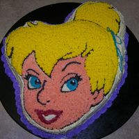 Tinker Bell I made this cake for my daughter's first birthday. I made the white on white recipe and used white chocolate buttercream icing. yumm...