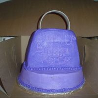 Renee's Birthday Cake. This cake is for a really good friend's daughter. It was a last minute cake. All I was told was the girl wanted a chocolate purse....