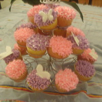 Butterfly Cupcakes!!! Buttercream cupcakes and royal icing butterflies!!! I hope you like it!!! :]