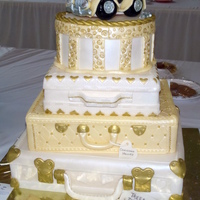 Suitcase Wedding Cake Won first prize at local fair.