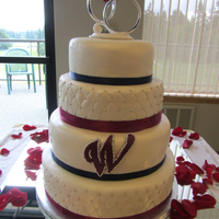 Monogram Wedding Cake 