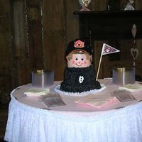 Auburn Groom's Cake Chocolate grooms cake with buttercream icing