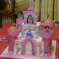 Kadance's 3Rd Birthday Castle Cake A combination of a castle and all the princesses for our little princess.