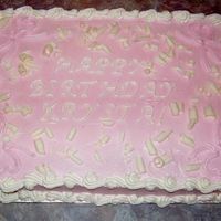 Krysta10Birthday.jpg White chocolate pound cake with raspberry frosting--I used Whimsical Bakehouse recipe and add raspberry flavoring. White chocolate shavings...