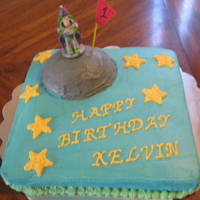 Buzz Lightyear Buzz Lightyear cake for alittle boys 1st birthday. All buttercream. Thanks for looking!