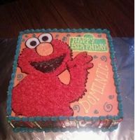 Elmo Cake nephew's 3rd birthday. WASC with buttercream freehand.