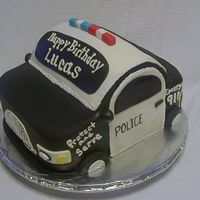 Police Car For Lucas Choc cake torted with BC, MMF covered .