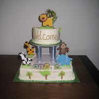 Jungle Baby Animals the animals are made out of wood, I brought them in Michaels, maybe AC moore have them as well