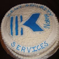 Kent Security Cake for a co-workers birthday party all is buttercream