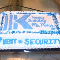 Kent Cake My 2nd kent security logo cake...