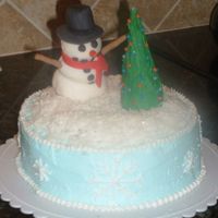 Snowman With Tree 