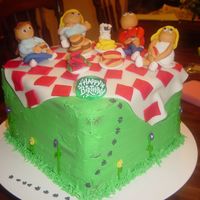 A Picnic Birthday I made this cake for my aunt's birthday. I made all the member's of her family. It was so fun to make and she loved it.