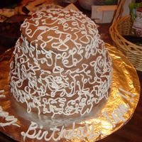 Birthday Cake This was my first attempt at stacking a cake. It is made with chocolate and regular BC.