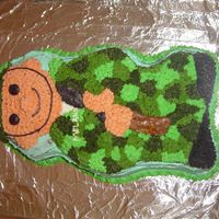 Soldier I made this all BC cake in celebration of my brother's homecoming after serving a year in Afgan.