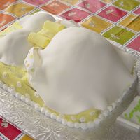 Baby Belly This is a BC with Fondant accents chocolate cake. I made this for a baby shower for someone in my bible study group. She doesn't know...