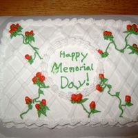 Rose Buds This was the first cake I did for the class I was taking at the college.