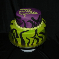 Zebra Print zebra print in fondant
