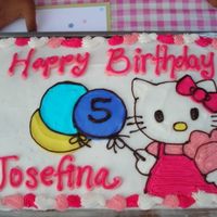 Hello Kitty Birthday Cake all BC frosting, my little cousin loved it!..