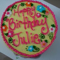 Flowered Cake BC frosting.