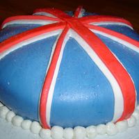 Union Jack I made this British flag cake for a friend of mine moving to the UK. First time using MMF!