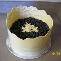 Keith's Bday Cake A white chocolate wrap with blueberries for my boss's bday