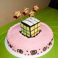 Rubik's Cube Cake This cake was a pain in the butt to make. I doubt I'll do it again!