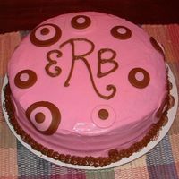 Monogrammed Baby Shower Cake I made this cake for my sister's friend's baby shower. Was very last minute, and was the colors of the baby's bedroom.