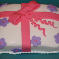 Present Cake My first cake for the Advanced Cake Decorating Class (Course 3) at Michaels. 1/12/10