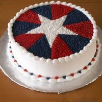 Born On The Fourth Of July I was going crazy trying to do a cake for a friend's July 4th birthday, so I came to CakeCentral to try and find something I could do...