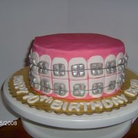 Braces This was for an orthodontists birthday. I got the idea form sugarlaced (Thank you!!!) what a great idea everyone loved it.