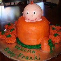 Lil' Pumpkin 2 carrot bundt cakes stacked to look like a pumpkin. Cream cheese filling, bc icing. I was concerned there wouldn't be enough cake for...