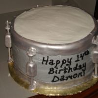 Snare Drum This was my attempt at making a cake look like a snare drum. I wanted to have e all the parts and pieces made days in advance so they could...