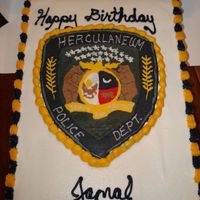 Police Badge/patch My second FBCT attempt - this one was so much harder than the Elmo one! I did this whole cake in one night, when I really should have done...