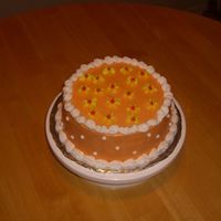 Practice Just using up some leftover frosting and getting some practice. I liked how the colors looked together. It's a yellow cake with...