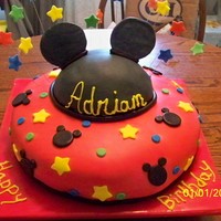 Mickey Mouse Cake I made this for a 1st birthday