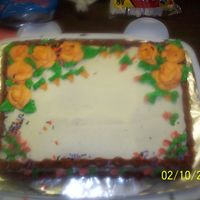 Demonstration Cake I had to do a demonstration speech for my Com 101 class, so I demostrated how to decorate a cake.