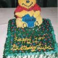 Luis's First Birthday I finally found a pic of my cousins first birthday, he is about 8 now! When I did this cake it was so hot in my grandmother's house...