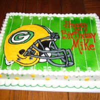 Green Bay Packers Love that KopyKake!! It sure makes things like this easier. Drawn right on the cake.