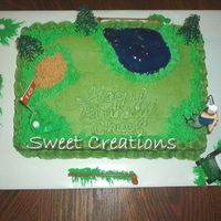 Love To Golf My Hubby's birthday Cake, it was a lot of fun to make.