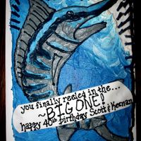 Marlin Fishing 40th Birthday cake