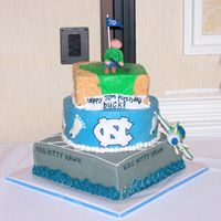 70Th Birthday Collage 3 layers representing different times in his life. Bottom layer when he served on the USS Kitty Hawk in the Navy. Middle to represent North...