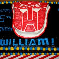 Prime Time Optimus Prime Transformers Buttercream Cake