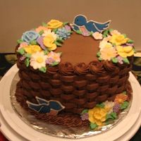 Wilton Course Ii Final The cakes I made for this came out "funny"-both in shape and texture so I used Rice Krispie Treats instead! Came out great, but...