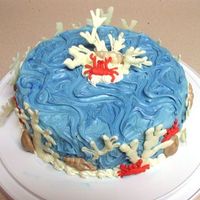 Cindee's Cake My friend Cindee got married on the beach in Florida so I made this cake for her for a surprise party at work! It is a chocolate cake with...