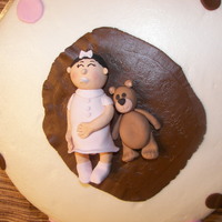 Sleeping Baby And Teddy 