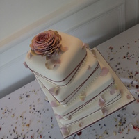 Offset Squares Wedding Cake 