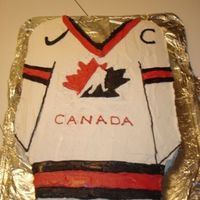 Team Canada Hockey Jersey Cake Team Canada Jersey Birthday cake I made for my son two years ago.