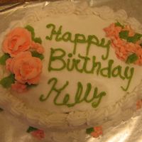 Birthday Cake Cake I made for my sister's birthday which was on Easter this year. I ended up using the accents I had left over from a cake I made...